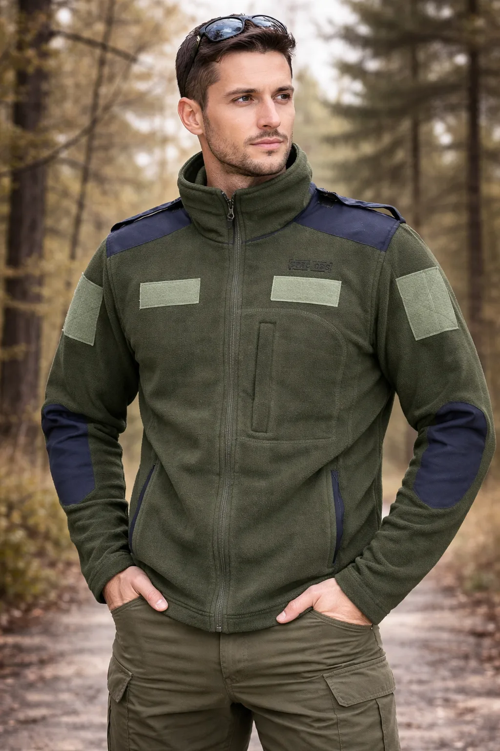 SPEC OPS Fleece Jacket 3 Pocket with Epaulet OG