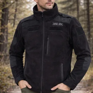 SPEC OPS Fleece Jacket 3 Pocket with Epaulet Black