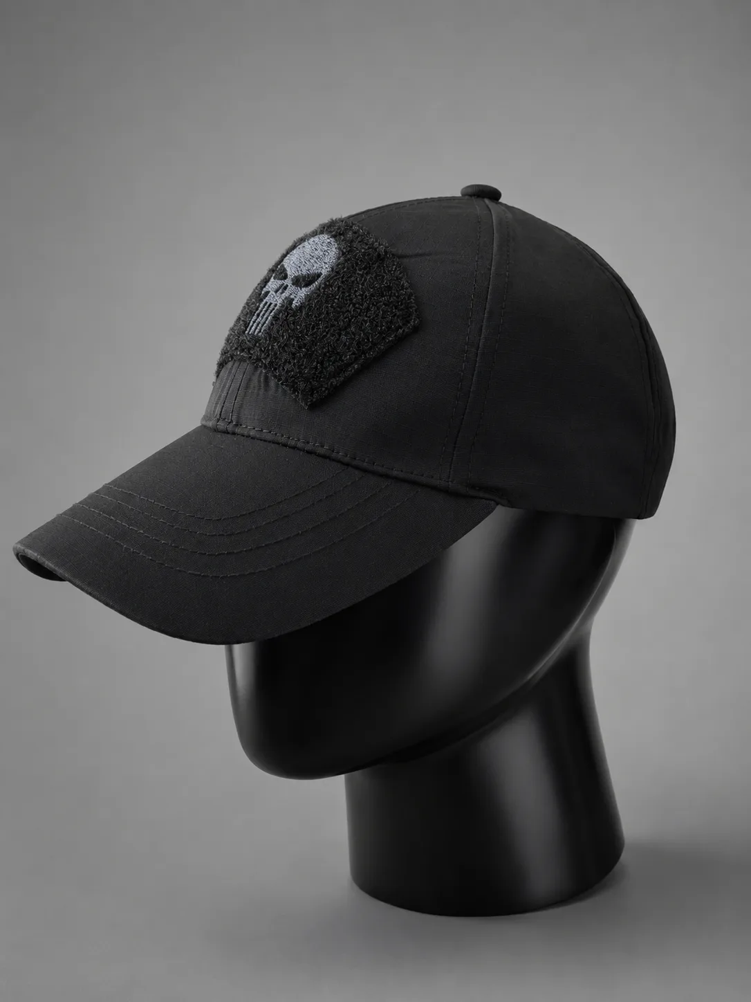 Punisher Skull Cap Black