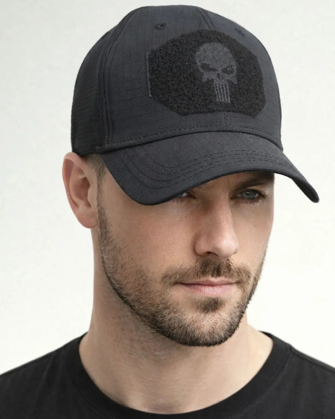 Punisher Skull Cap Black
