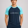 T-Shirt HS Dry Fit CoolSports Navy/Sky Blue