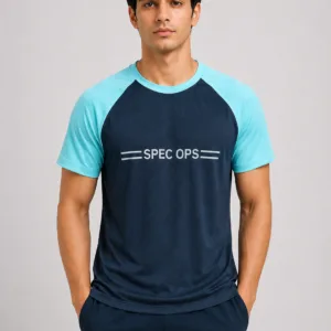 T-Shirt HS Dry Fit CoolSports Navy/Sky Blue