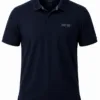 T Shirt Polo Navy Blue Polyester
