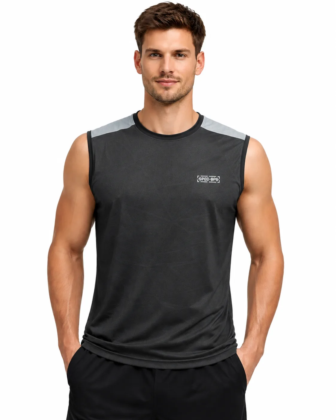 SPEC OPS Warfit Sleeveless Tee Black/Grey
